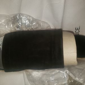 Vince Women Open Toe Slide On Suede  Leather Platform